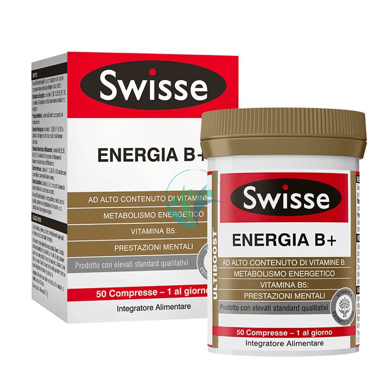 Swisse Linea Vitamine Minerali Energia B+ Integratore Alimentare 50 Compresse