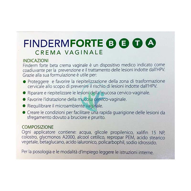 Farmitalia Linea Dispositivi Medici Finderm Forte Beta Crema Vaginale 7 x 5 g
