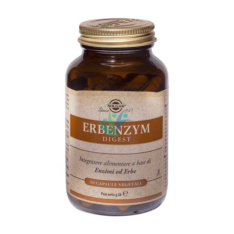 Solgar Linea Apparato Digerente Erbenzym Digest Integratore Alimentar 90 Capsule