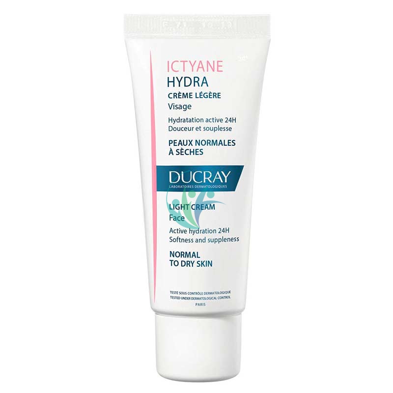 Ducray Linea Disidratazione Ictyane Hydra Legere Crema Viso Pelli Miste 40 ml