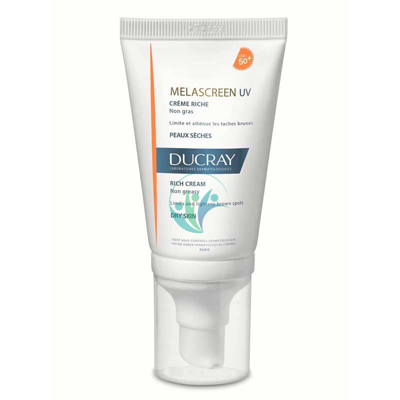 Ducray Linea Macchie Brune Melascreen UV SPF50+ Crema Ricca Pelli Secche 40 ml