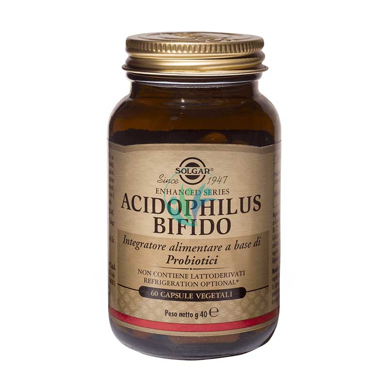 Solgar Linea Intestino Sano Acidophilus Bifido Integratore Alimentare 60 Capsule