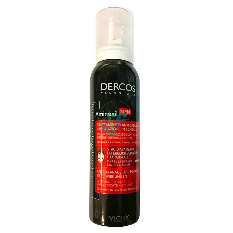 Dercos Linea Aminexil Trattamento Anticaduta Uomo Tripla Azione Schiuma 150 ml