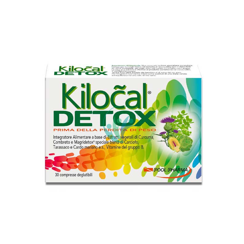Kilocal Linea Controllo del Peso Detox Integratore Alimentare 30 Compresse