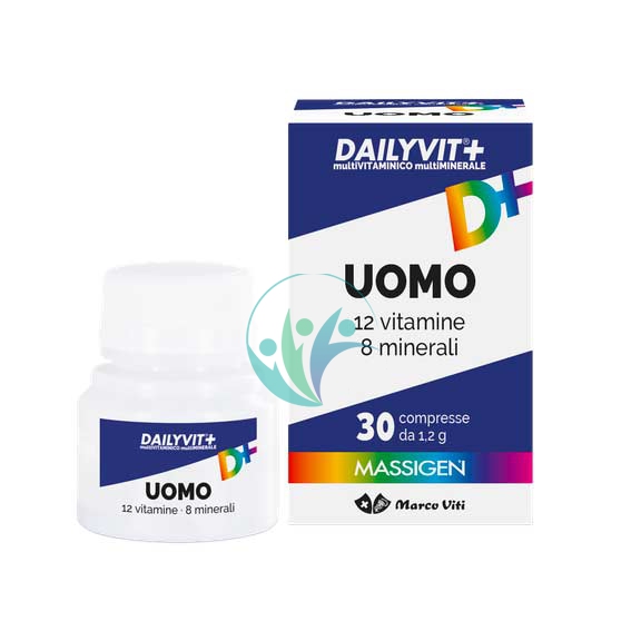 Massigen Linea Vitamine Minerali Dailyvit+ Uomo Integratore 30 Compresse