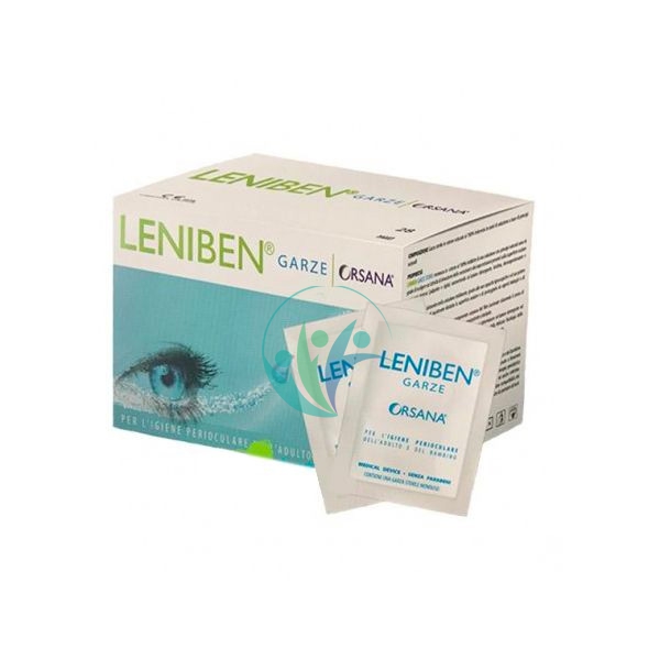 Orsana Italia Linea Salute degli Occhi Leniben 28 Garze Lenitive Detergenti