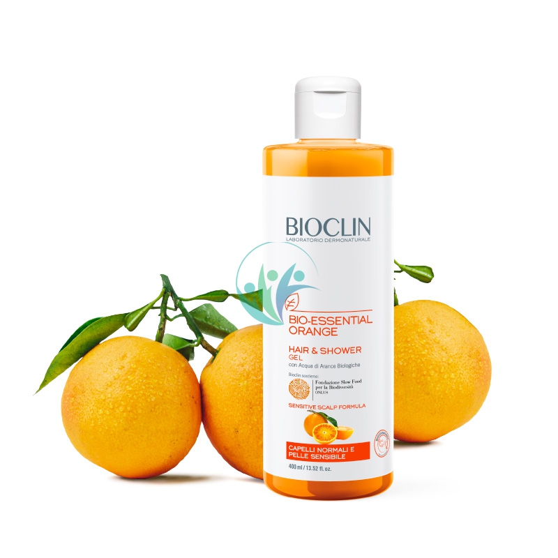 Bioclin Linea Biodegradabile Bio-Essential Orange Shampoo e Detergente 400 ml