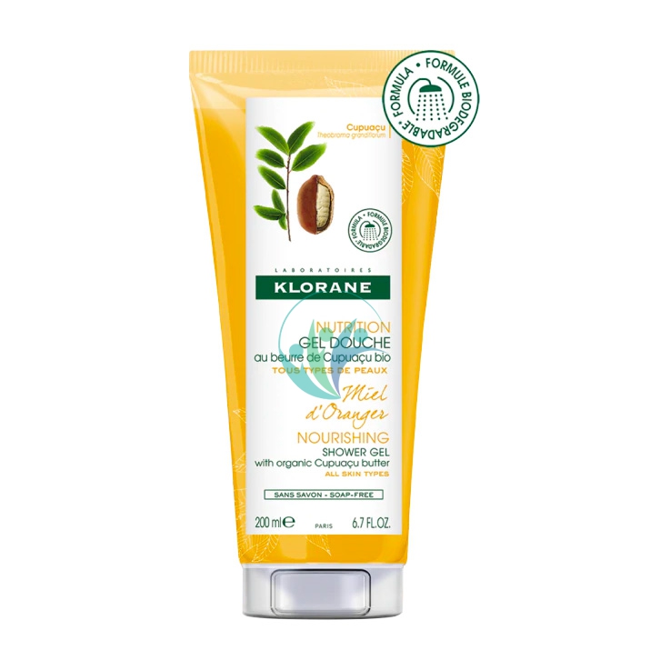 Klorane Linea Corpo Miele d'Arancio Gel Doccia Rinfrescante Frizzante 200 ml