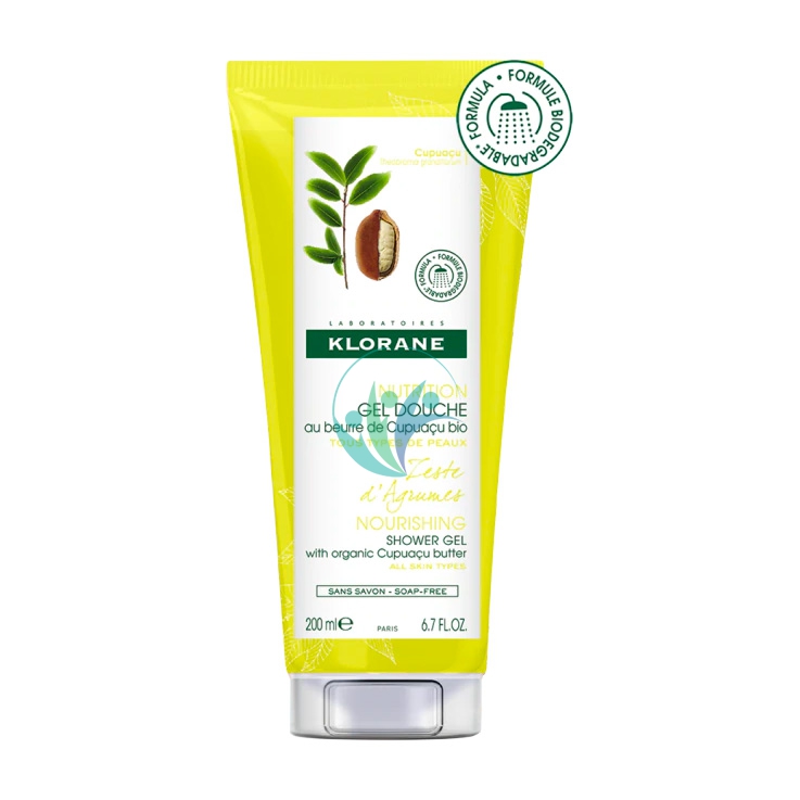 Klorane Linea Corpo Zest d'Agrumi Gel Doccia Energizzante Rinfrescante 200 ml