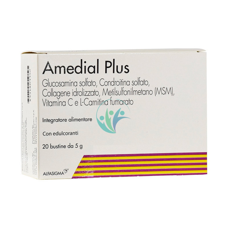 Alfasigma Linea Articolazioni Amedial Plus Glucosamina Collagene 20 Buste