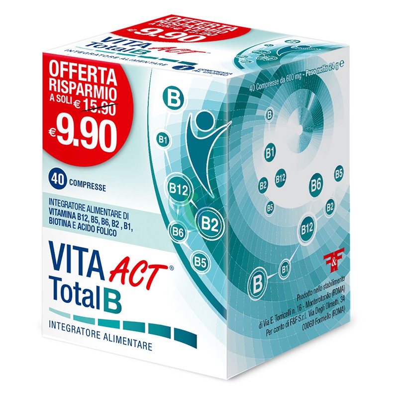 Linea Act Linea Vitamine Vita Act Total B Integratore Alimentare 40 Compresse