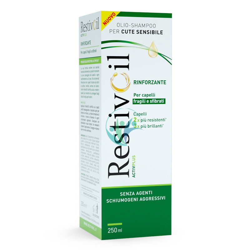 RestivOil Linea Rinforzante Activ Plus Olio Shampoo Capelli Fragili 250 ml