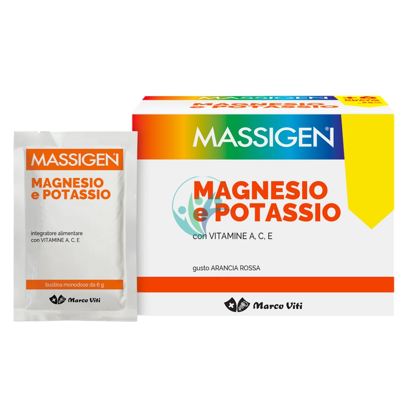 Massigen Linea Sali Minerali Magnesio Potassio Integratore Alimentare 24 Buste
