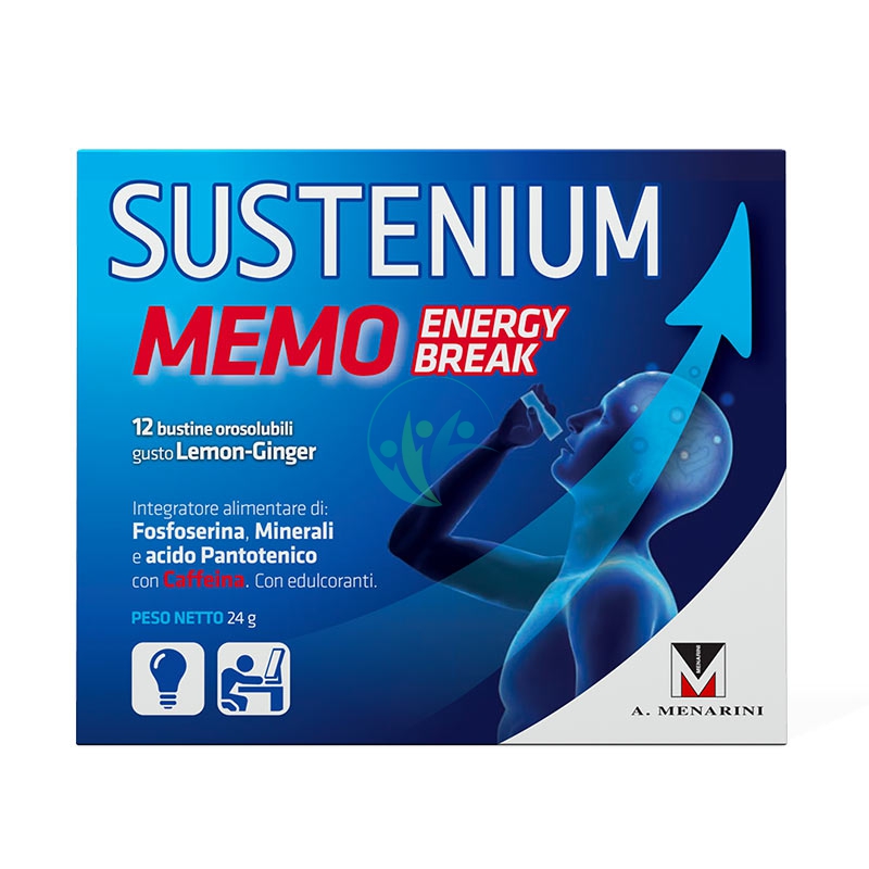 Menarini Linea Sustenium Memo Energy Break Integratore 12 Buste Orosolubili