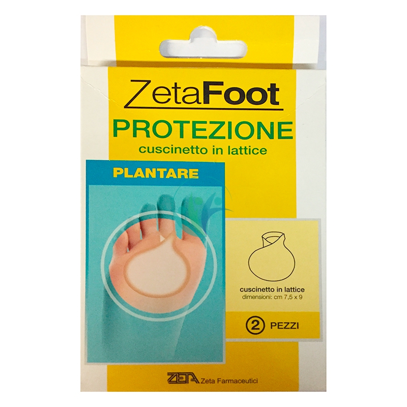 ZetaFoot Linea Protezione dei Piedi Cuscinetto Plantare in Lattice 2 Cerotti